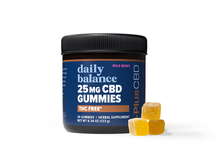 THC-Free CBD Gummies 25mg 30ct Wild Berry