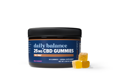 THC-Free CBD Gummies 25mg 60ct Wild Berry